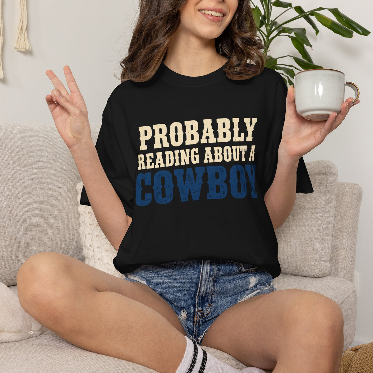 Reading About a Cowboy T-Shirt