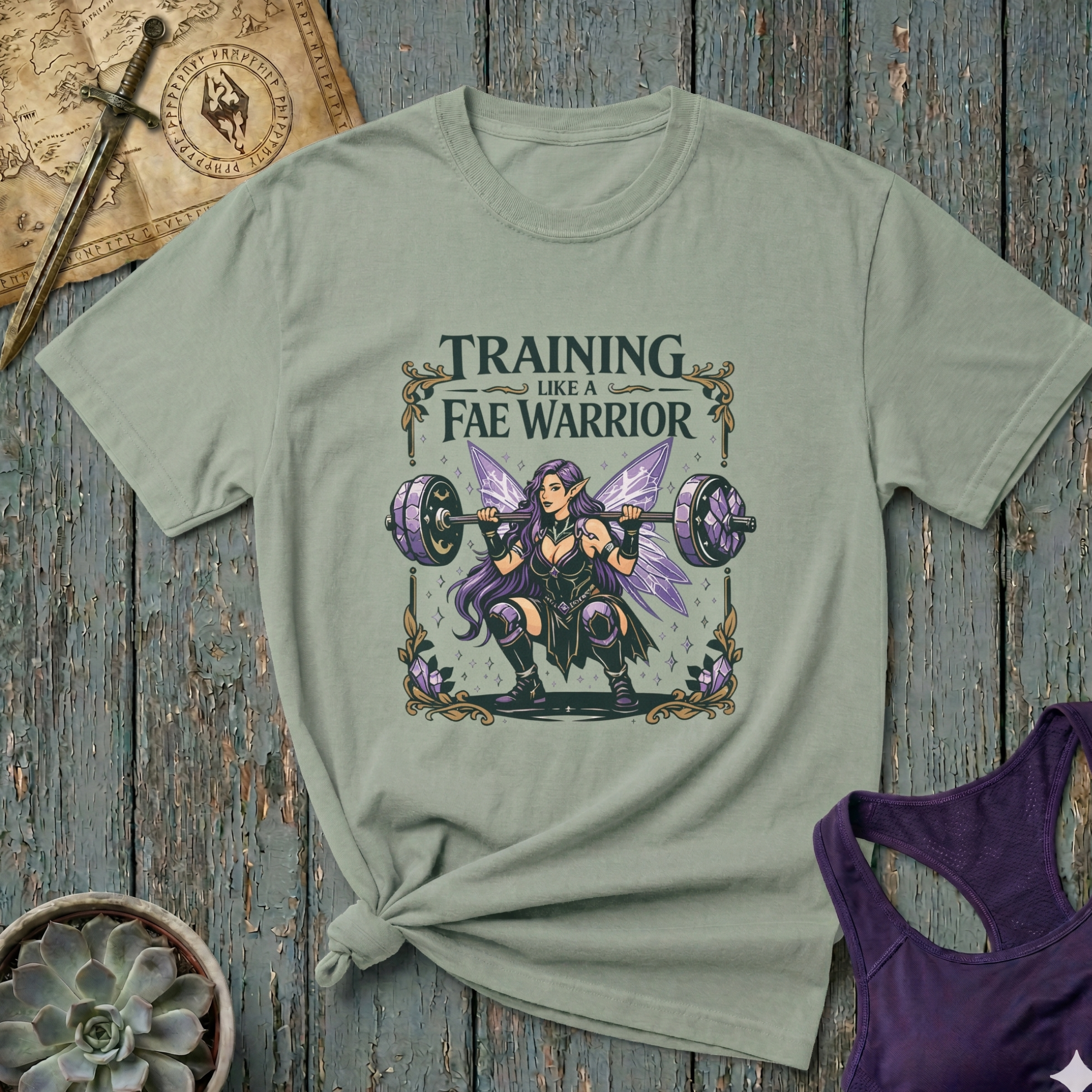 Training Like a Fae Warrior T-Shirt