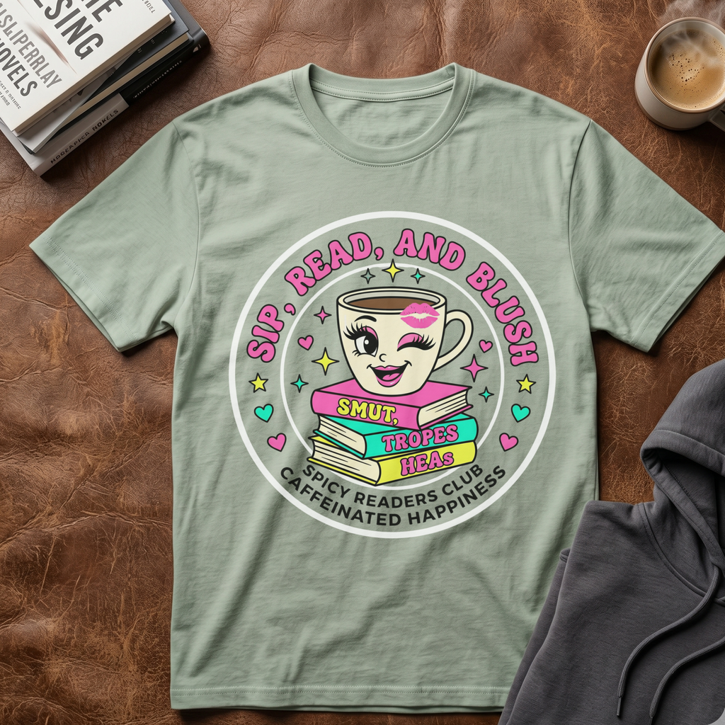 Sip, Read, and Blush T-shirt