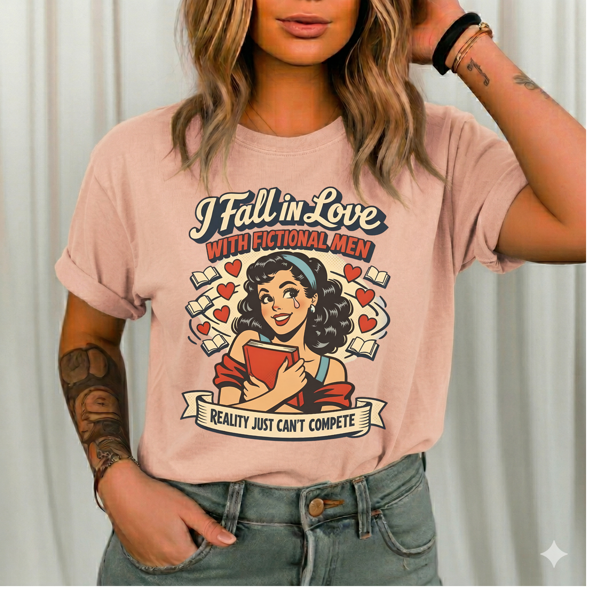 I Fall in Love with Fictional Men t-shirt