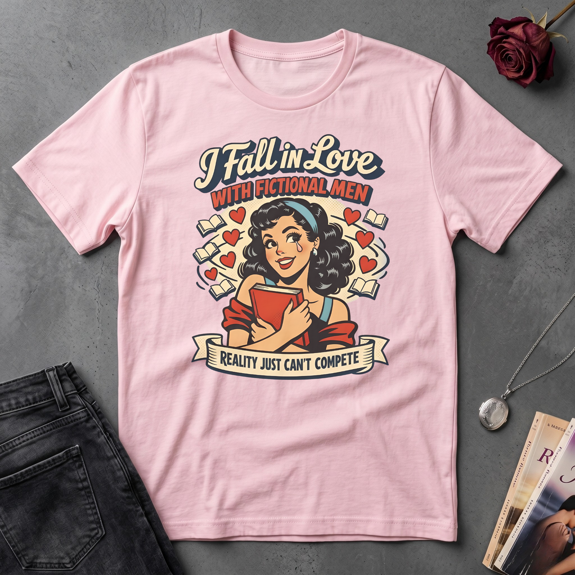 I Fall in Love with Fictional Men t-shirt
