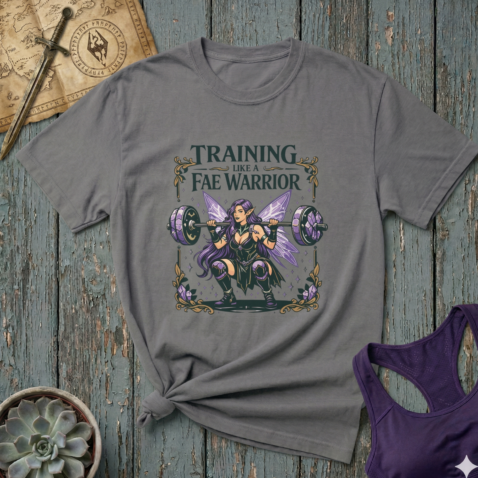 Training Like a Fae Warrior T-Shirt