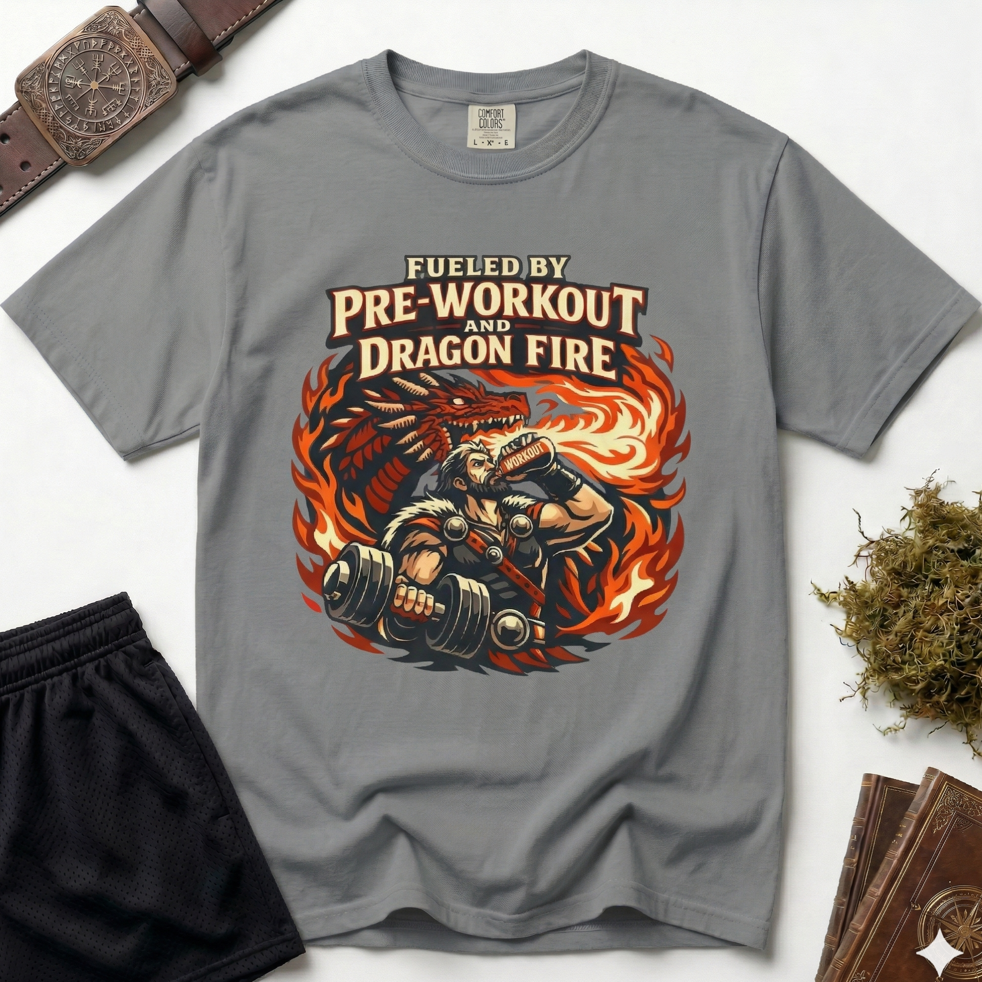 Fueled by Pre-Workout and Dragon Fire T-shirt