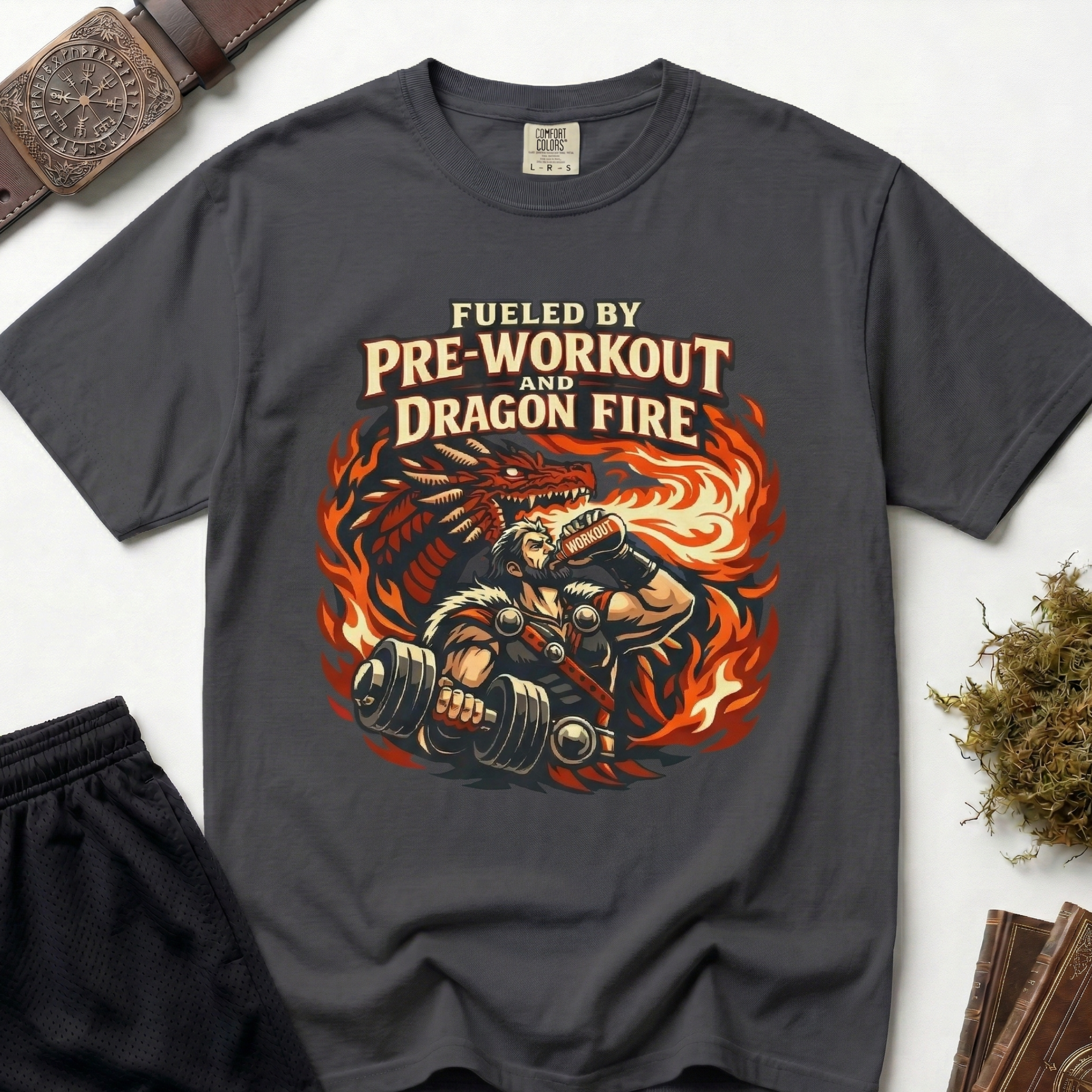 Fueled by Pre-Workout and Dragon Fire T-shirt