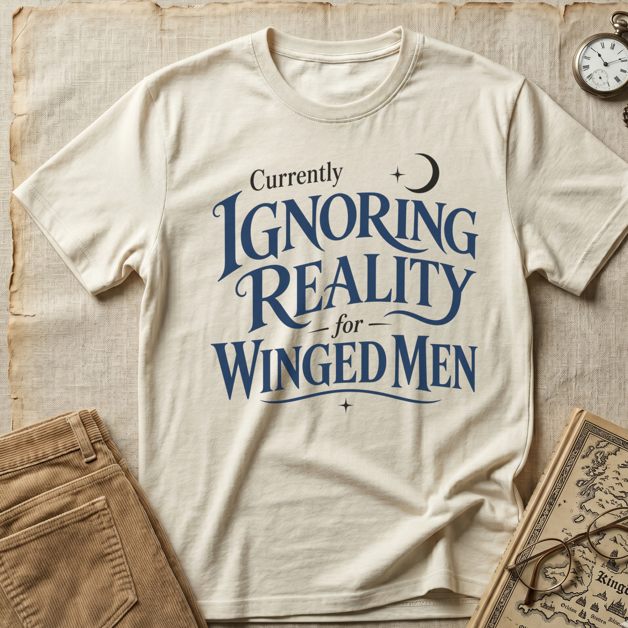 Ignoring Reality for Winged Men T-Shirt