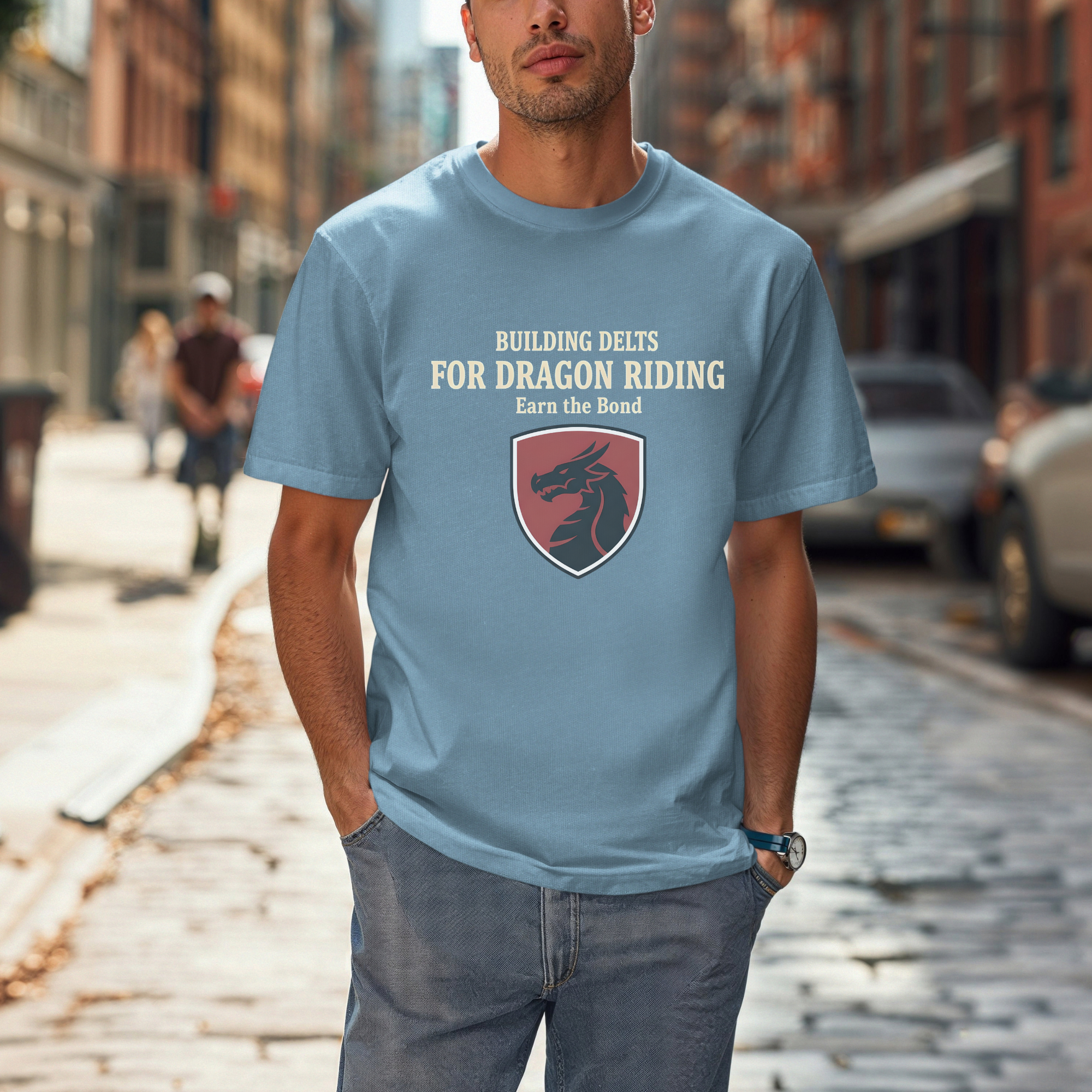 Building Delts for Dragon Riding T- shirt