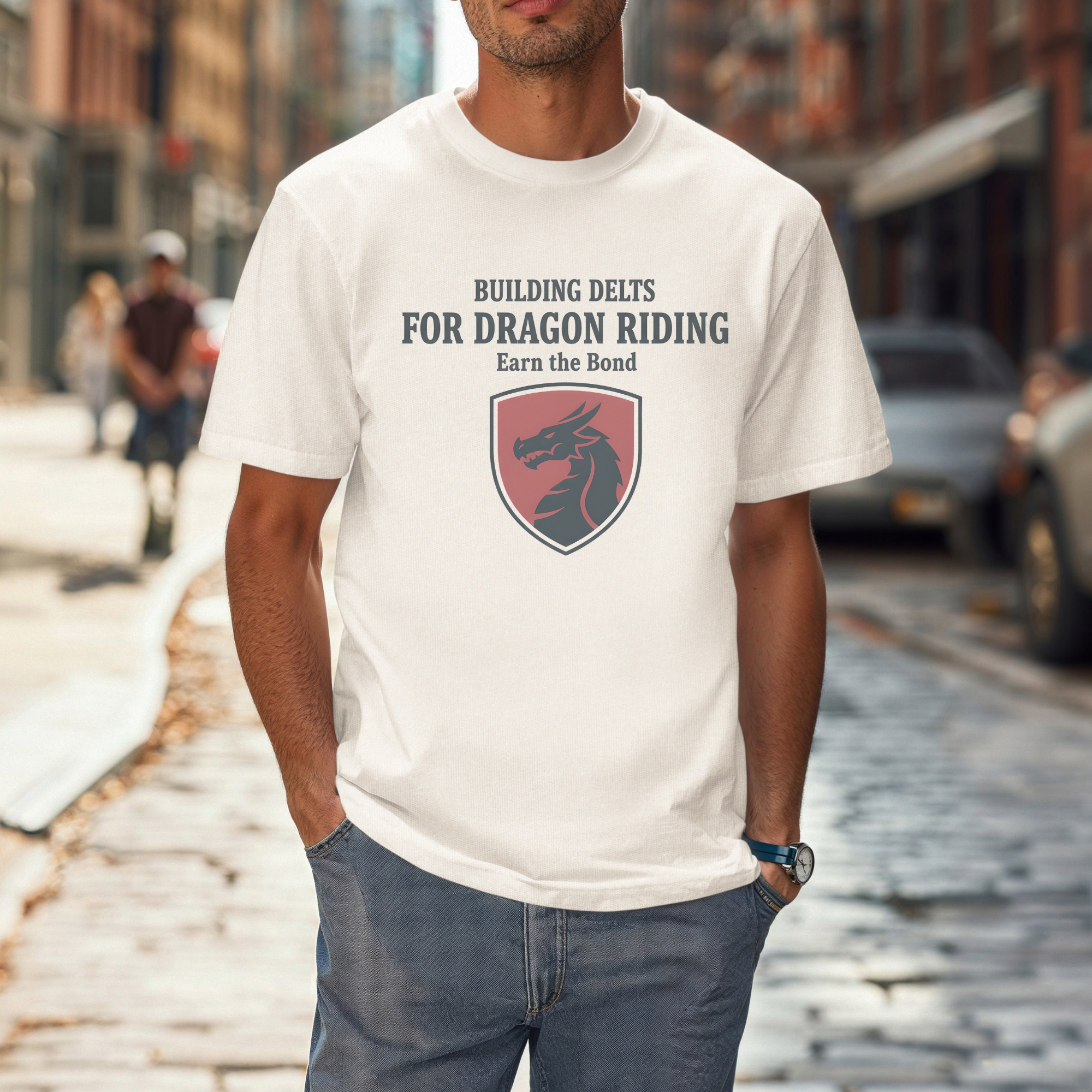 Building Delts for Dragon Riding T- shirt
