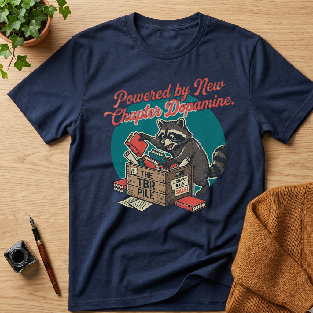Powered by New Chapter Dopamine Raccoon T-Shirt