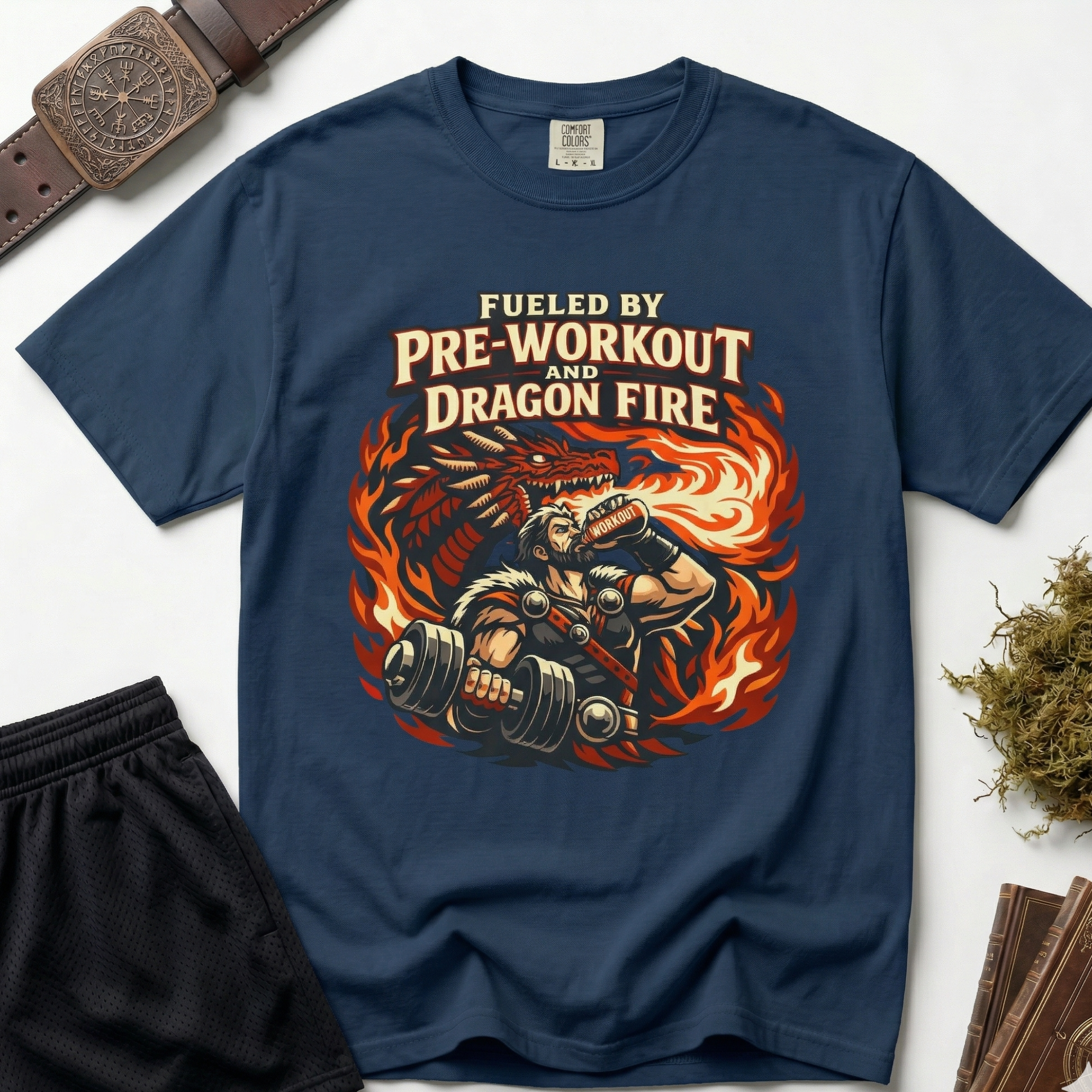 Fueled by Pre-Workout and Dragon Fire T-shirt
