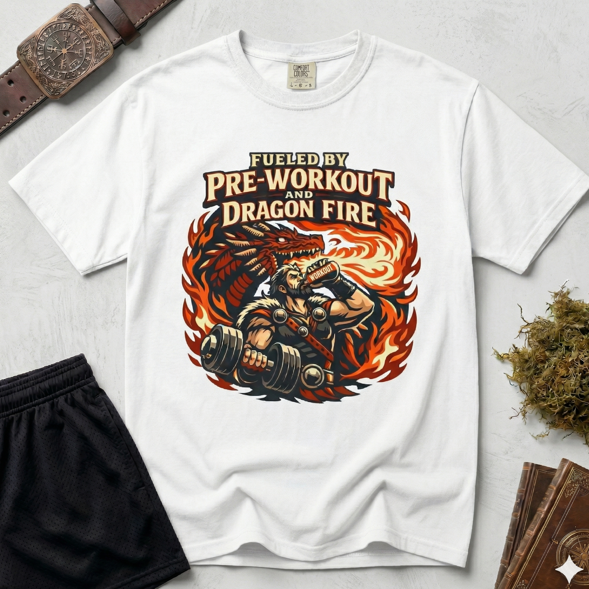 Fueled by Pre-Workout and Dragon Fire T-shirt