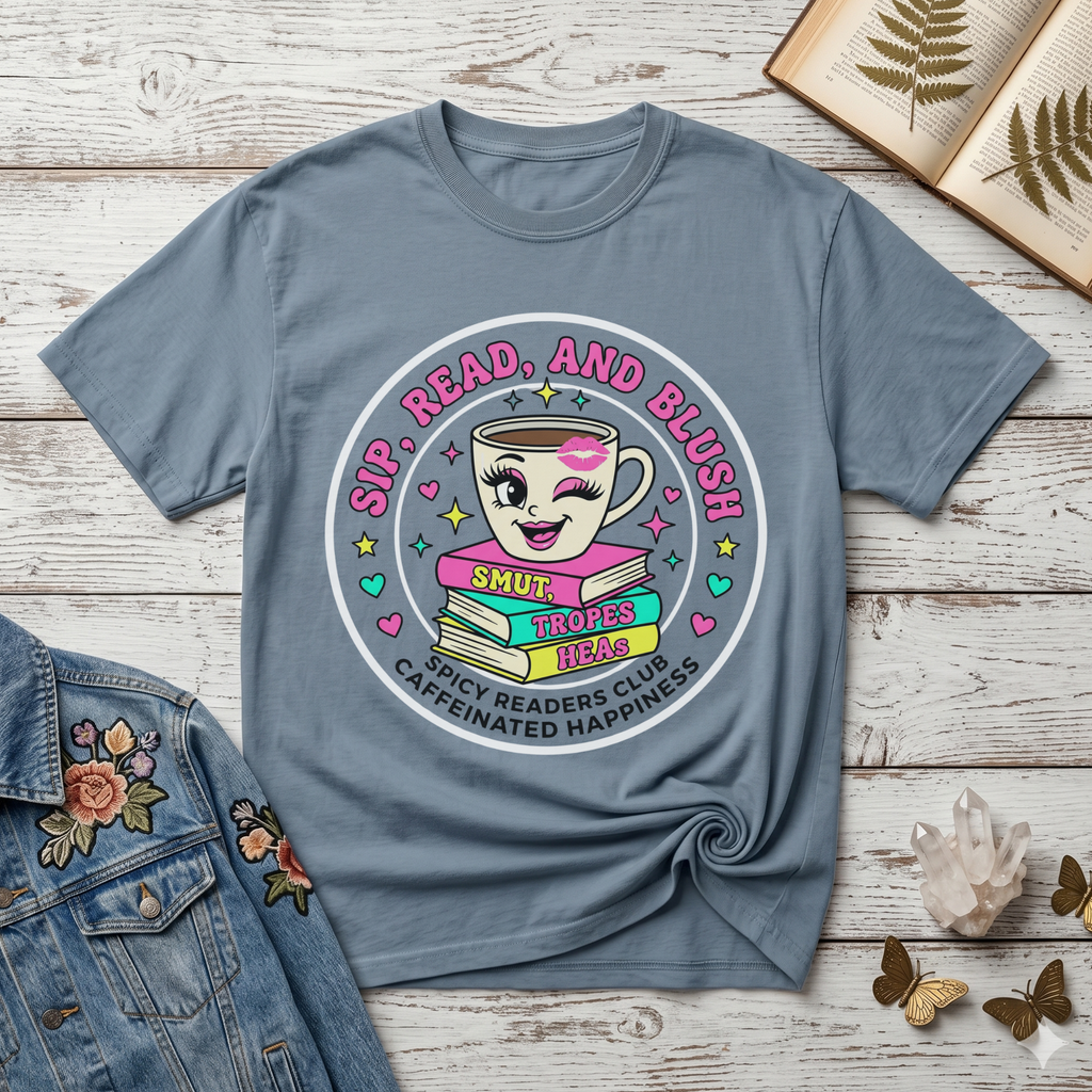 Sip, Read, and Blush T-shirt