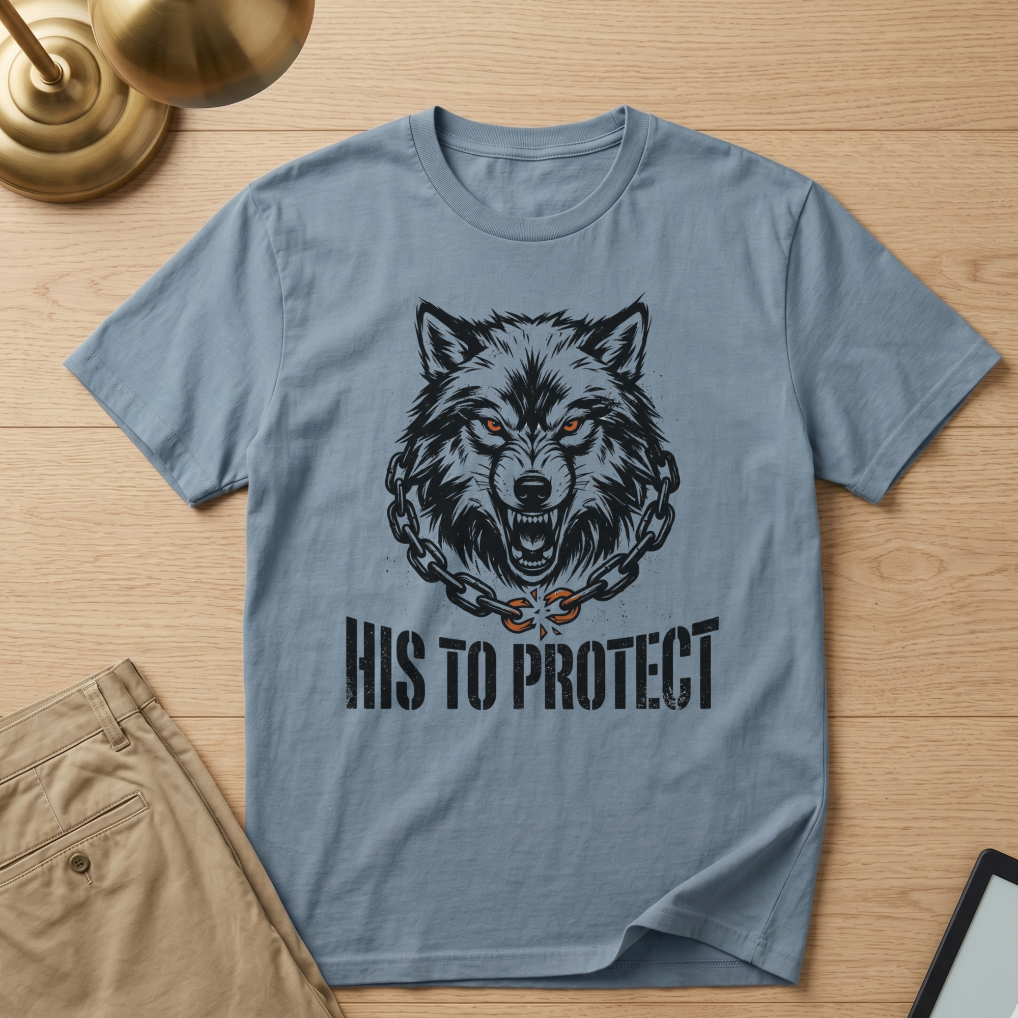 Wolf His to Protect T‑Shirt