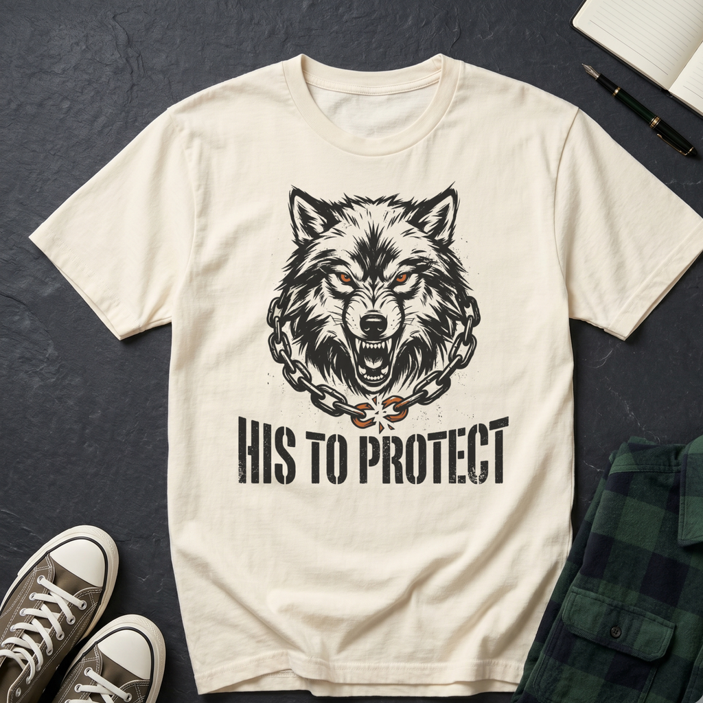 Wolf His to Protect T‑Shirt