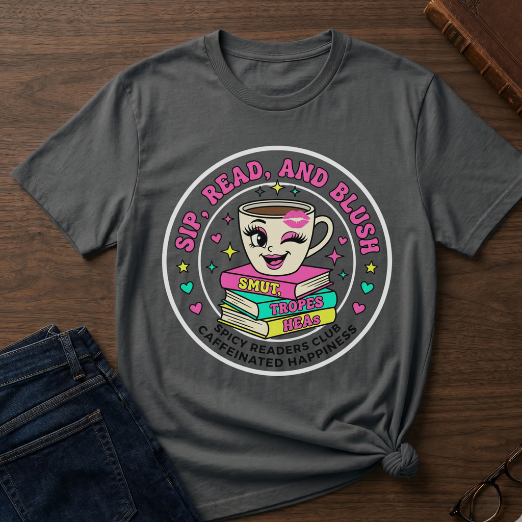 Sip, Read, and Blush T-shirt