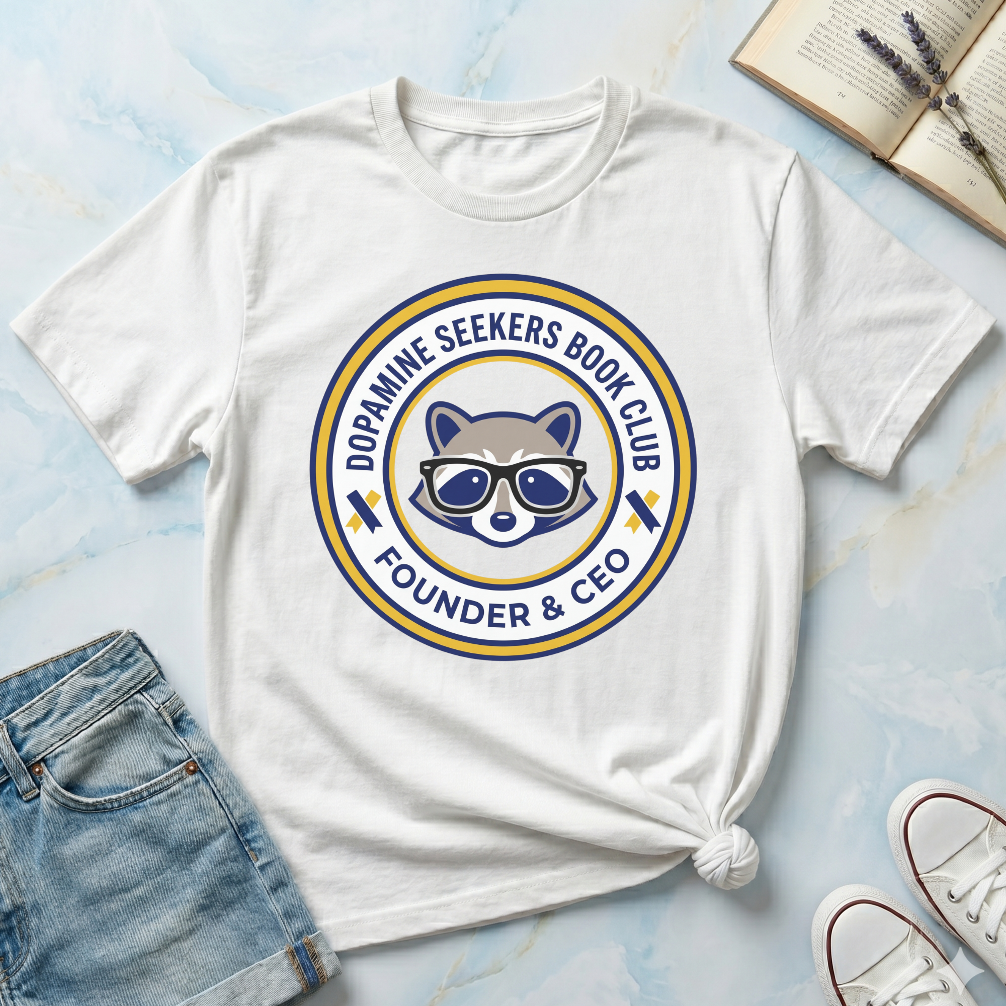 Dopamine Seekers Book Club T-Shirt
