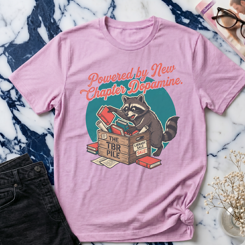 Powered by New Chapter Dopamine Raccoon T-Shirt