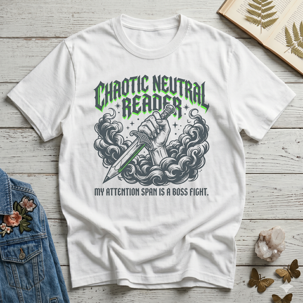 Chaotic Neutral Reader T-Shirt